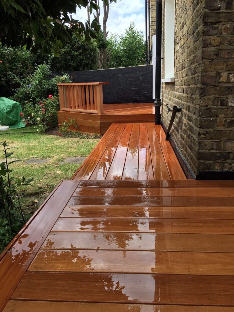 wood deck installation